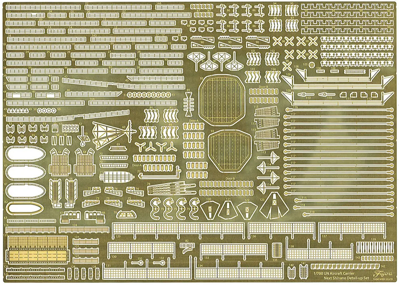 1/700 IJN Aircraft Carrier Shinano(Concrete Deck) w/Photo-Etched Parts