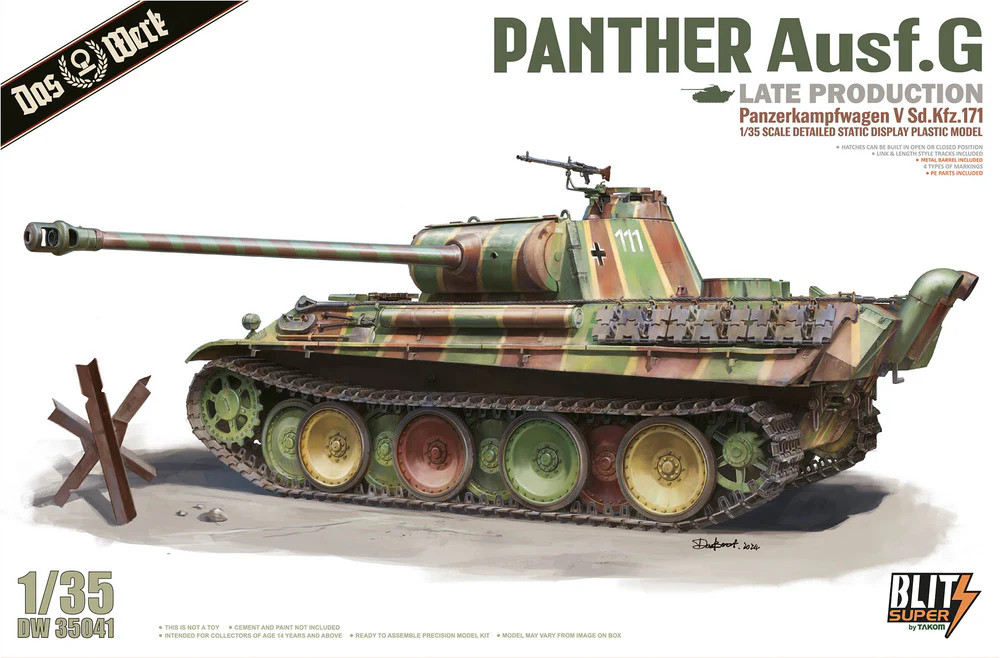 1/35 Panther Ausf.G Late Production, Panzerkampfwagen V Sd.Kfz.171