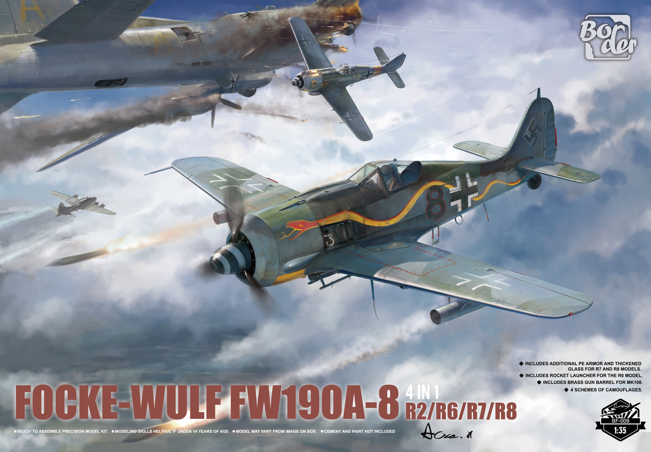 1/35 Focke-Wulf FW190A-8 4 in 1 (R2/R6/R7/R8)