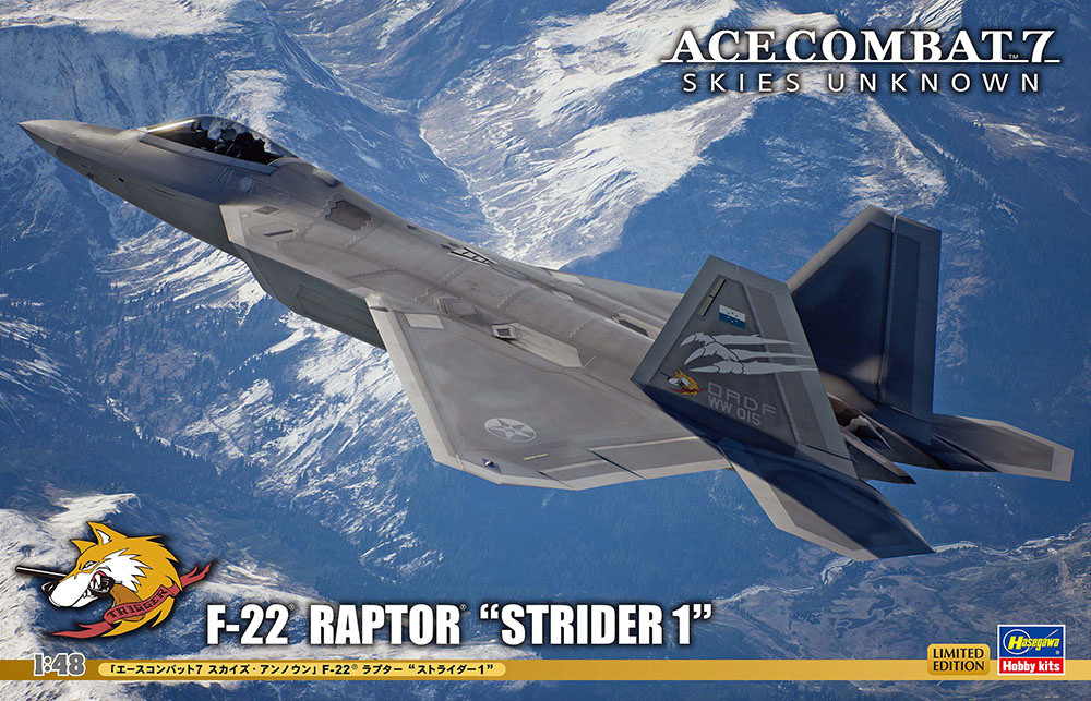 1/48 Ace Combat 7 Skies Unknown F-22 Raptor 
