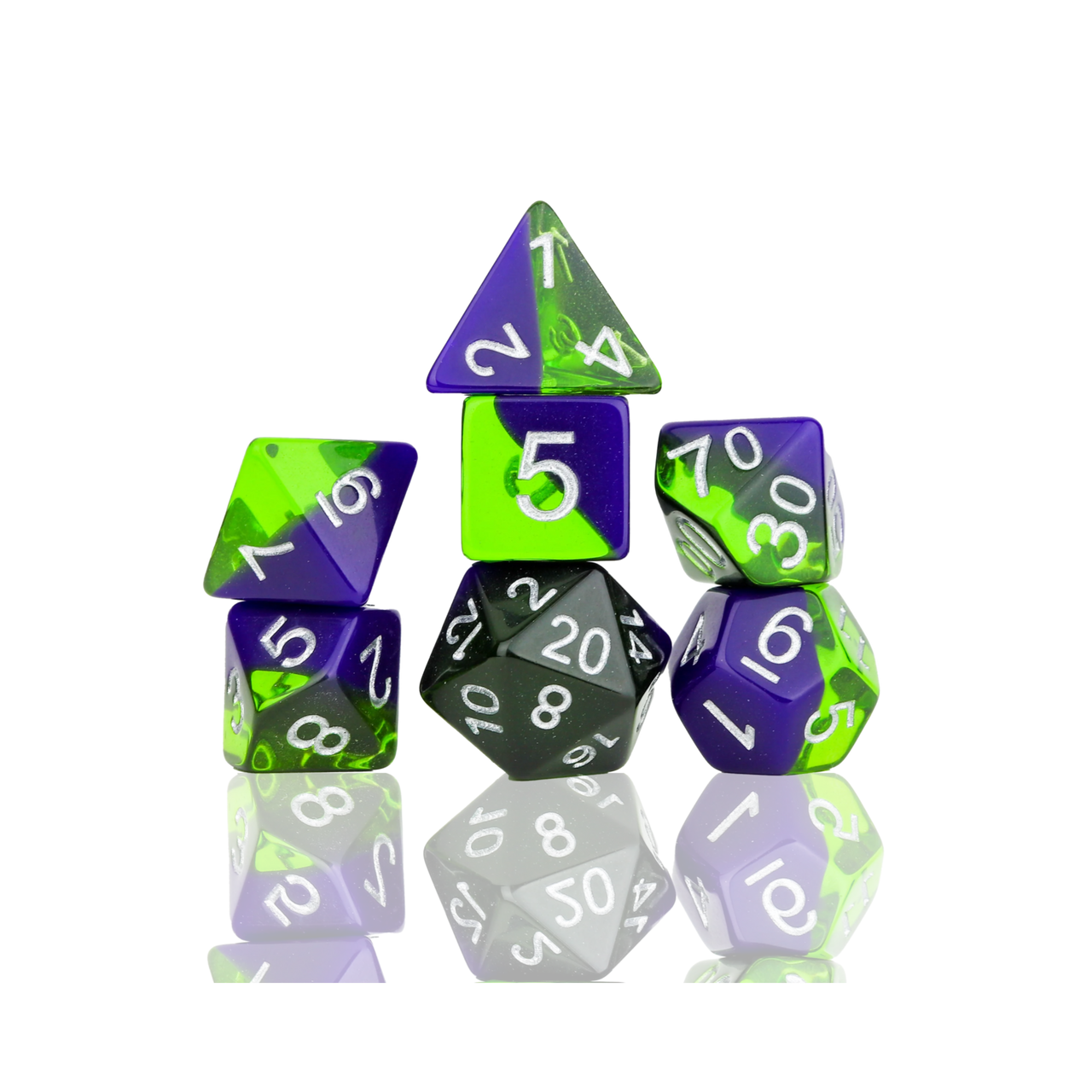 RPG Dice Set (7): Sea Glass