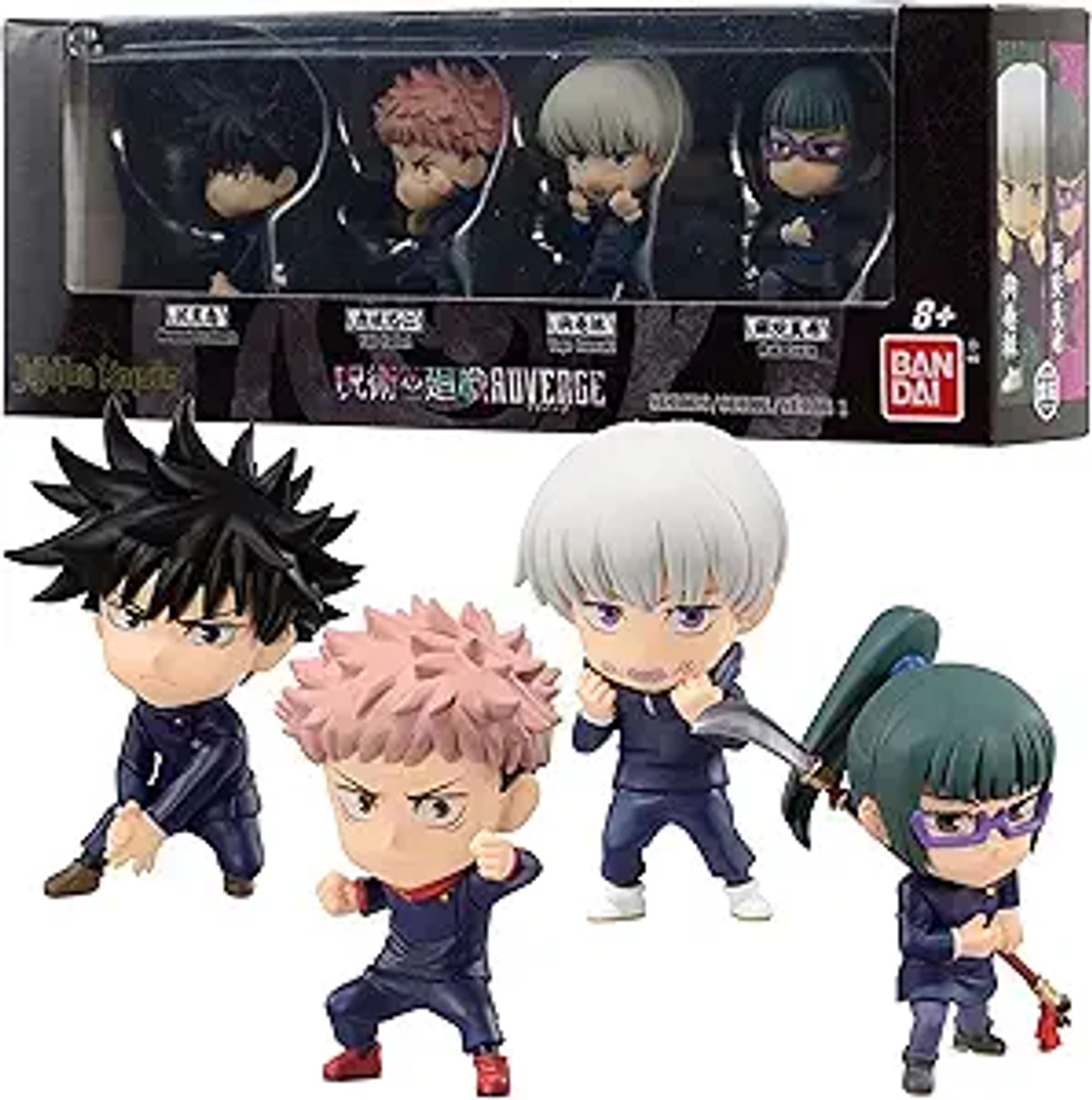 Jujutsu Kaisen - Megumi Fushiguro, Yuji Itadori, Toge Inumaki, and Maki Zenin, Adverge Figure Box (Set A)