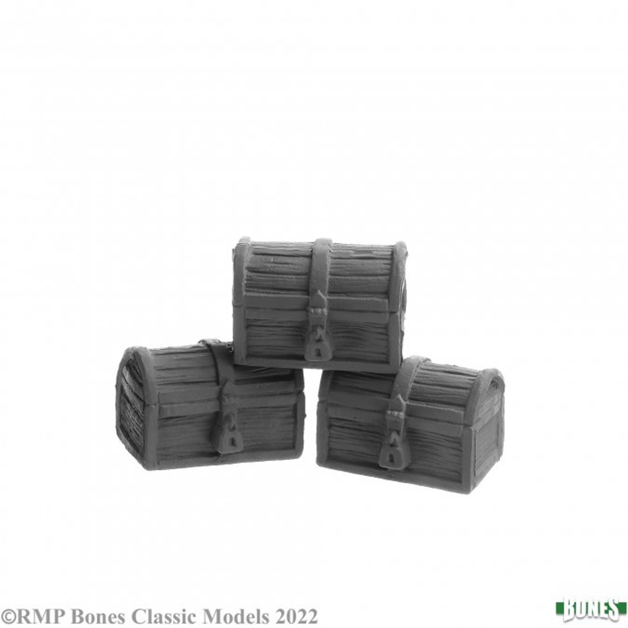 77626 - Bones Classic: Dungeon Decor: Wooden Chests (3)