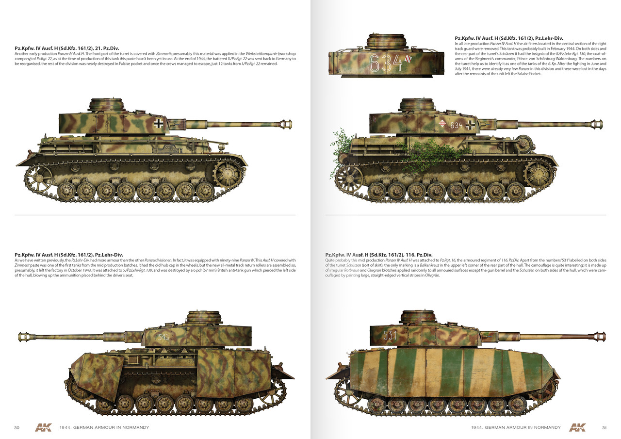 AK-Interactive: 1944 German Armor in Normandy - Camouflage Profile Guide