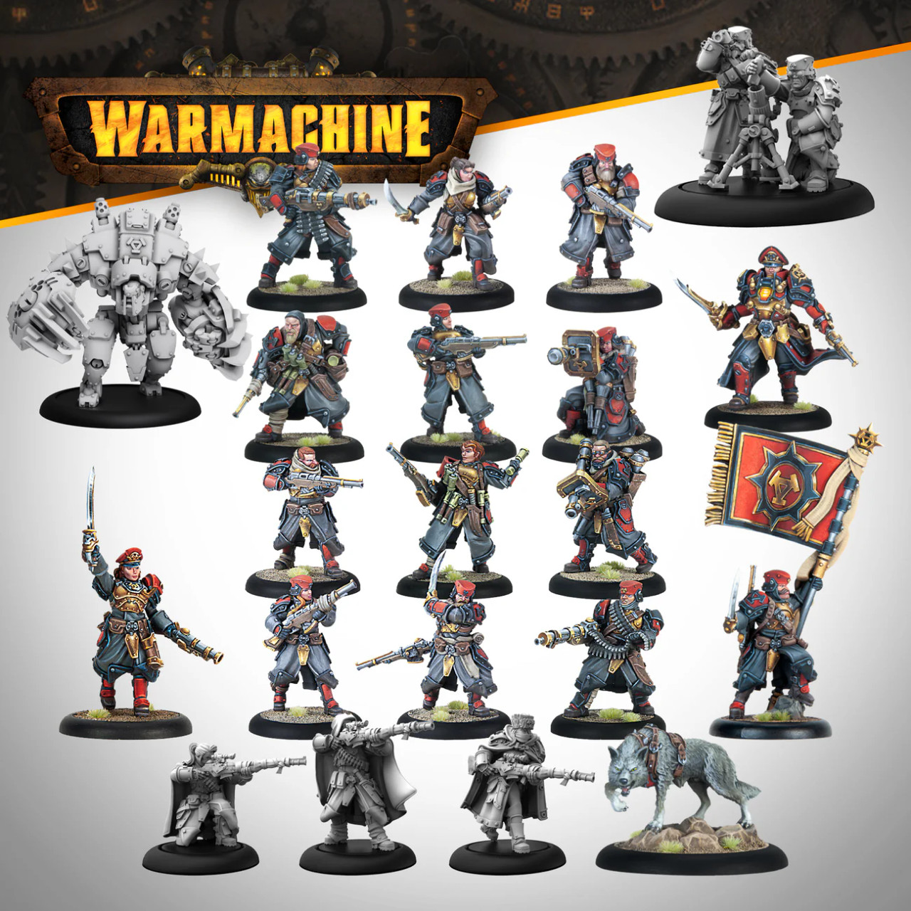 WARMACHINE Khador 塗装済み ボードゲーム　ウォーハンマー Warmachine: Khador Winter Korps Core Expansion - Brookhurst Hobbies