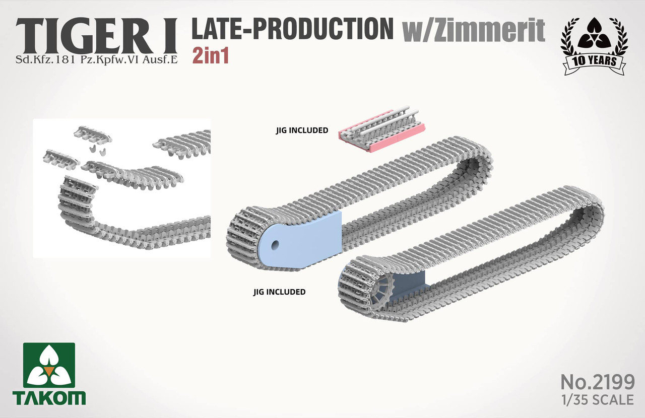 1/35 Tiger I Late-Production w/Zimmerit Sd.Kfz.181 Pz.Kpfw.VI Ausf