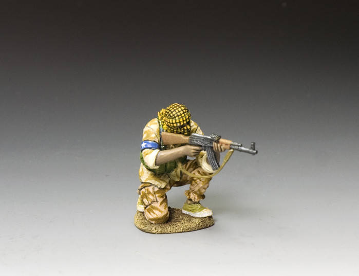 KACBHD026 - Mog. Militiaman Kneeling Firing His AK-47