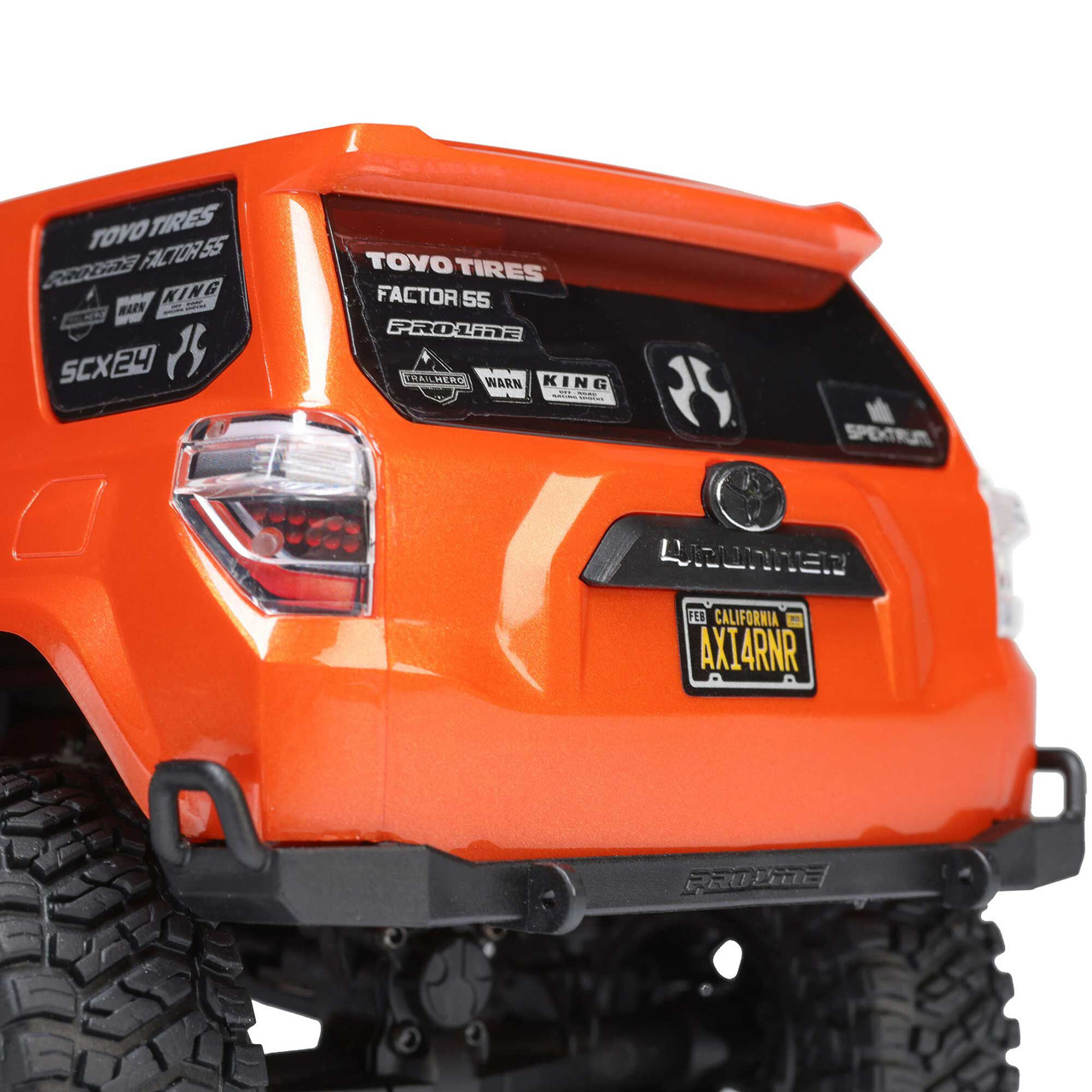 1/24 SCX24 Toyota 4Runner 4X4 RTR Brushed Rock Crawler, Orange
