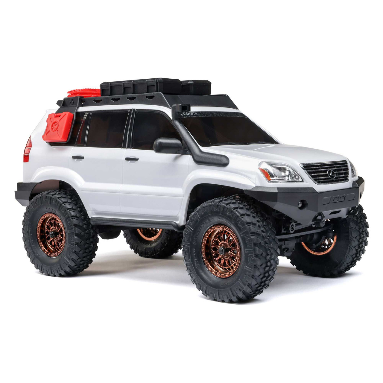 1/24 SCX24 Lexus GX 470 4X4 RTR Brushed Rock Crawler, White