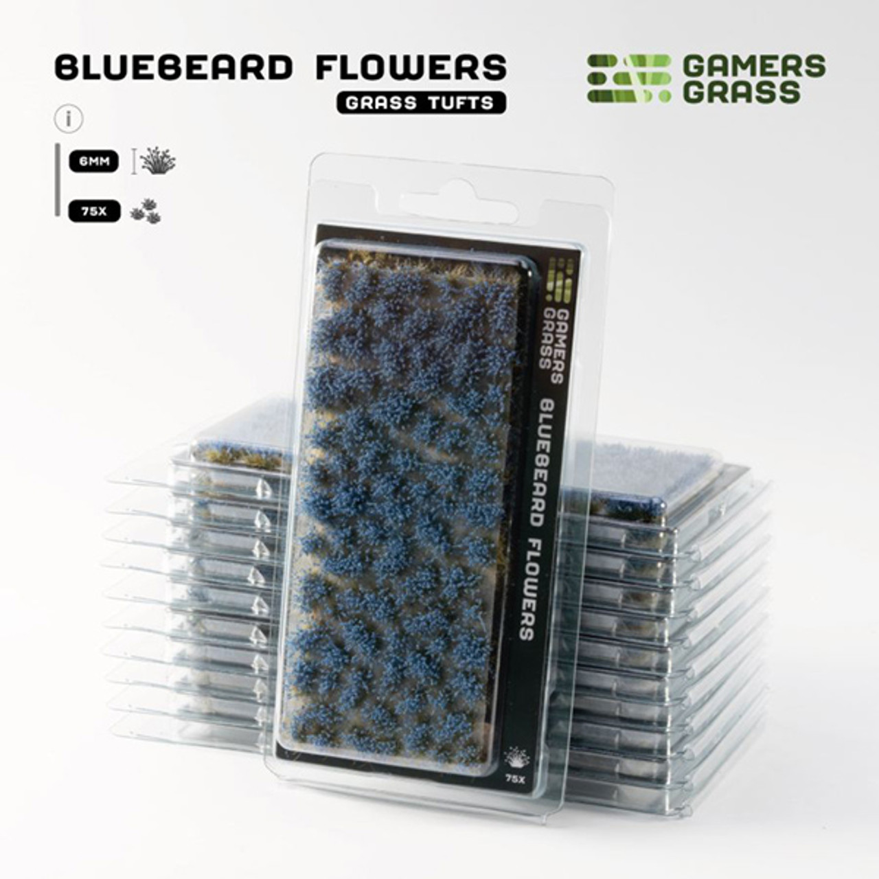 GGRFSBLU - Grass Tufts: Flowers- Bluebeard Flowers
