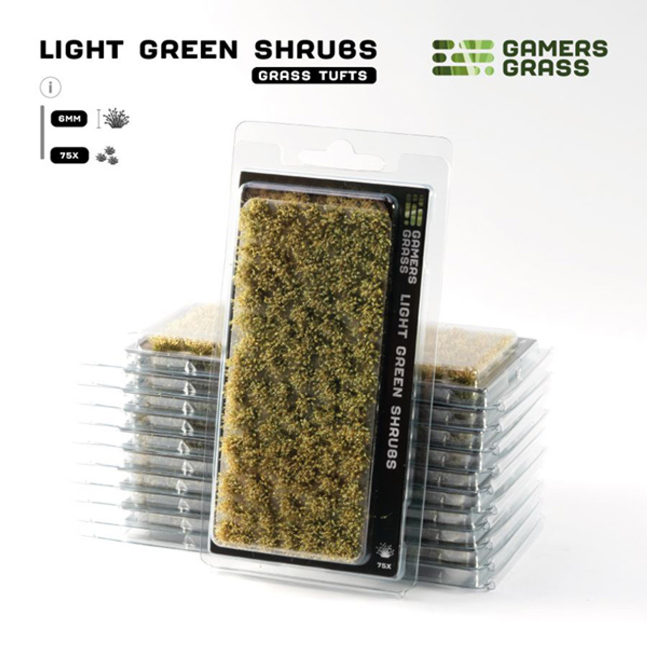 GGRFSLG - Grass Tufts: Flowers- Light Green Shrubs