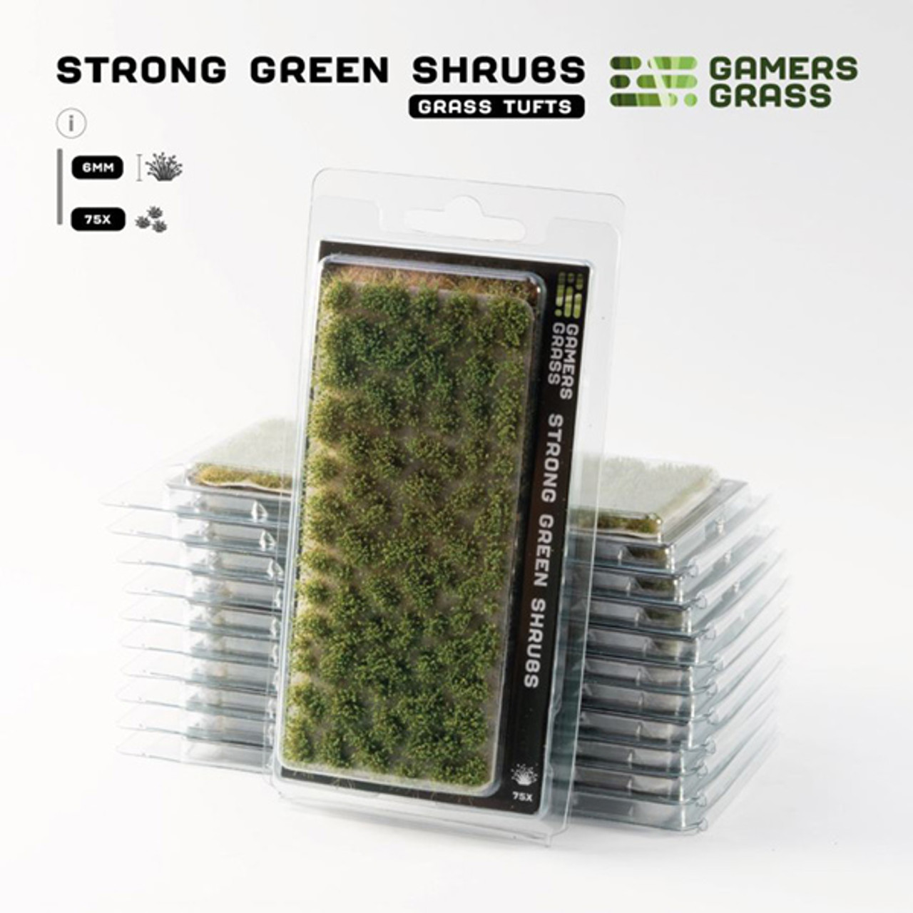 GGRFSSG - Grass Tufts: Flowers- Strong Green Shrubs