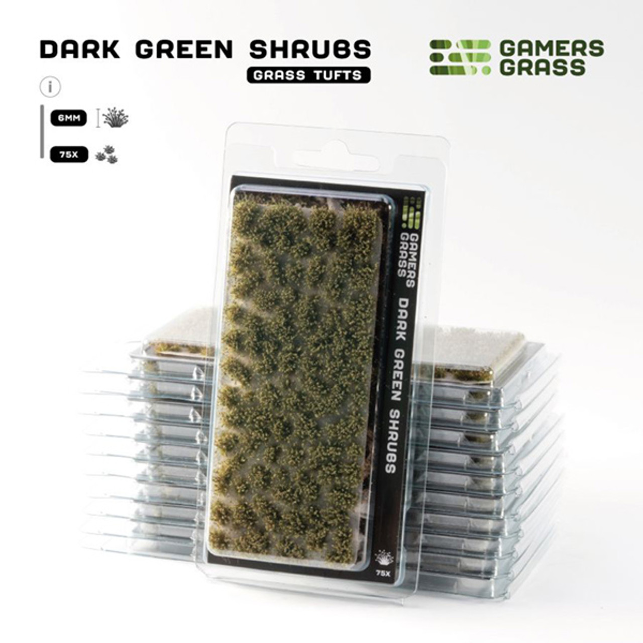 GGRFSDAG - Grass Tufts: Flowers- Dark Green Shrubs