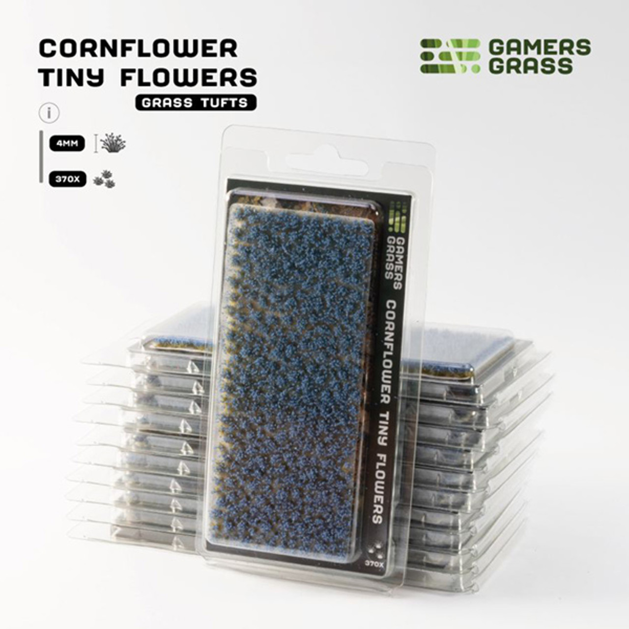 GGRFSCOR - Grass Tufts: Flowers- Cornflower Tiny Flowers