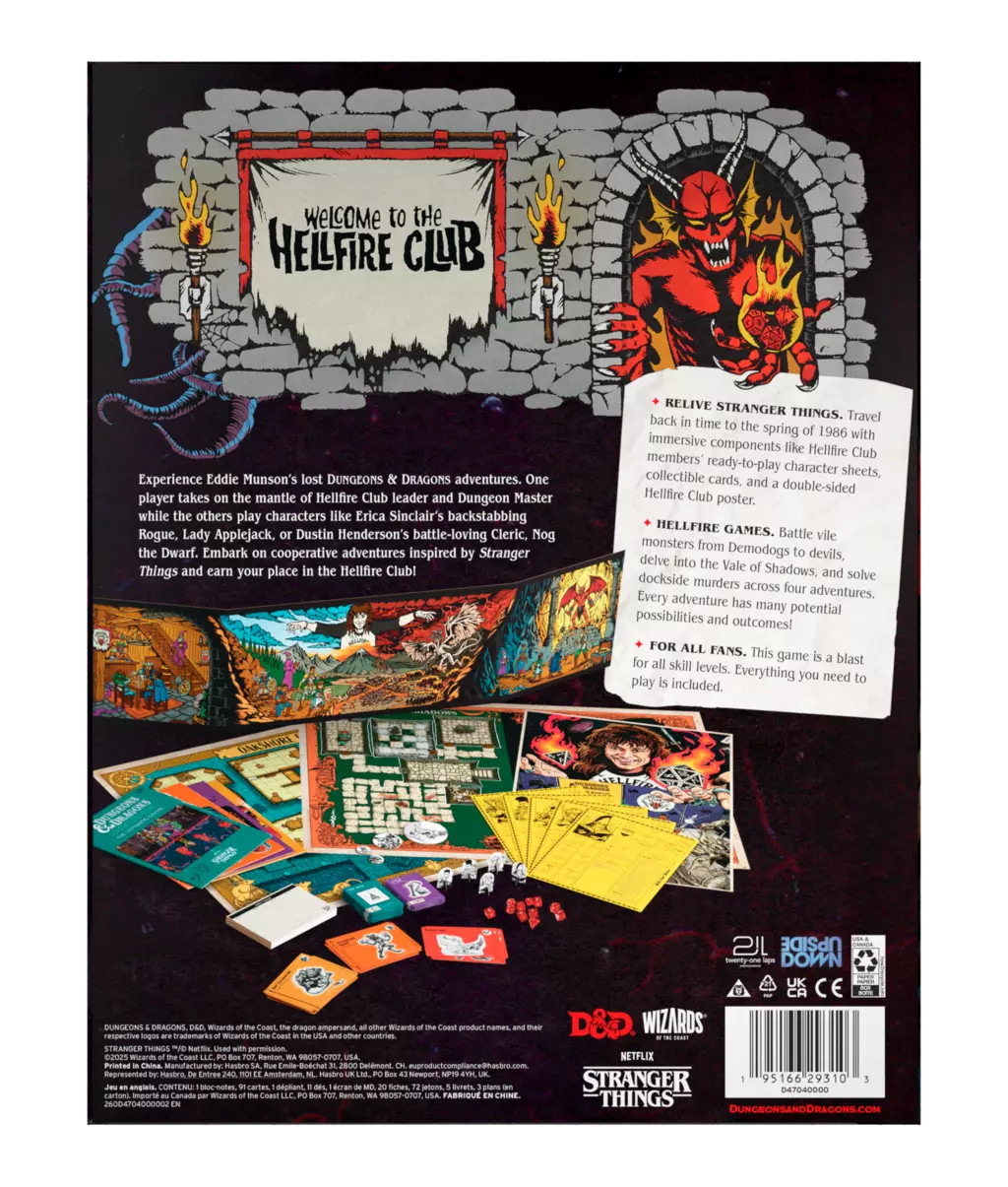 Dungeons & Dragons RPG: Stranger Things - Welcome to the Hellfire