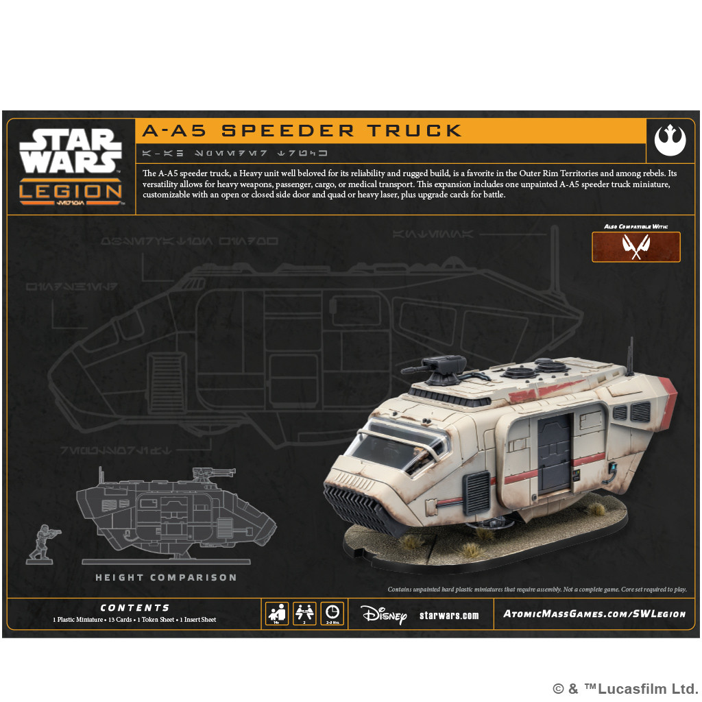 SWQ092 - STAR WARS LEGION: A-A5 Speeder Truck