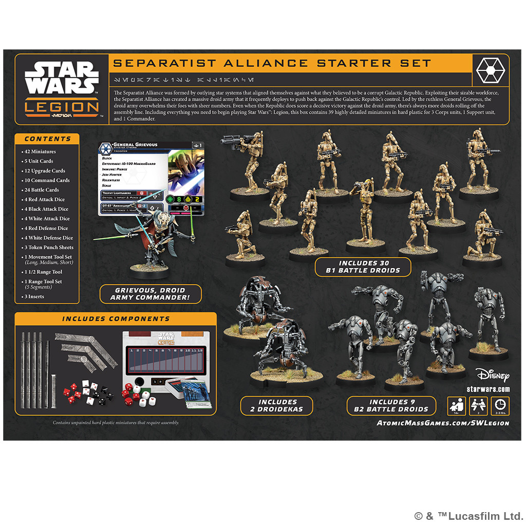 SWQ028 - Star Wars Legion: Separatist Alliance Starter Set