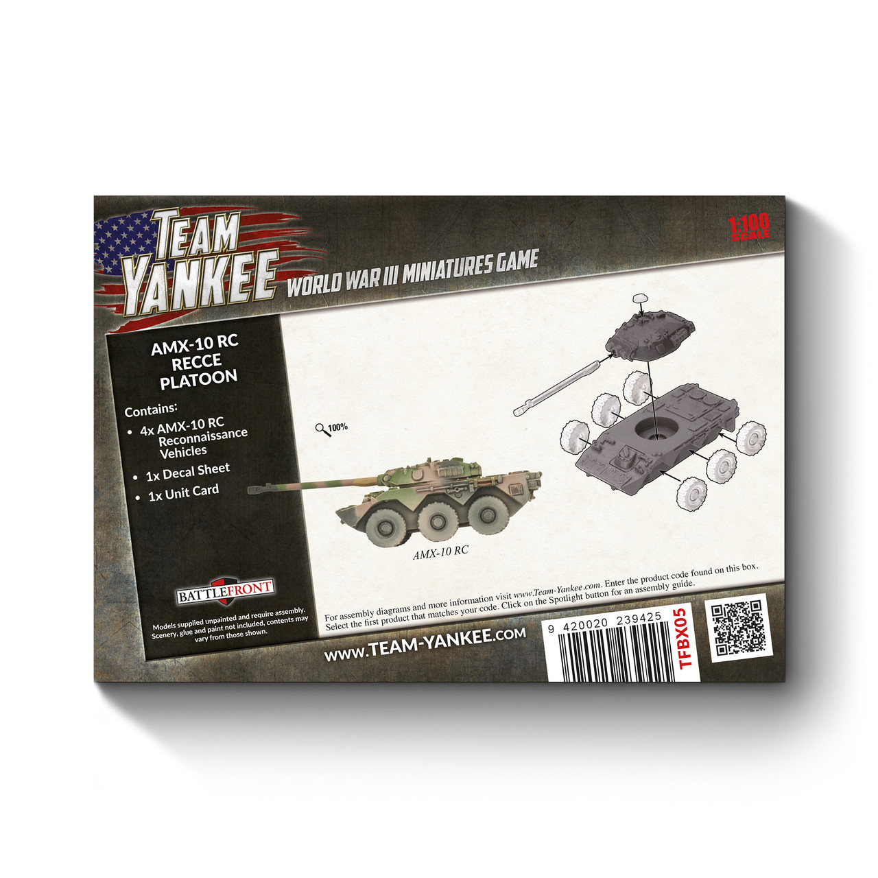 15mm AMX-10 RC Recce Platoon (WWIII x4 Tanks) - TFBX05