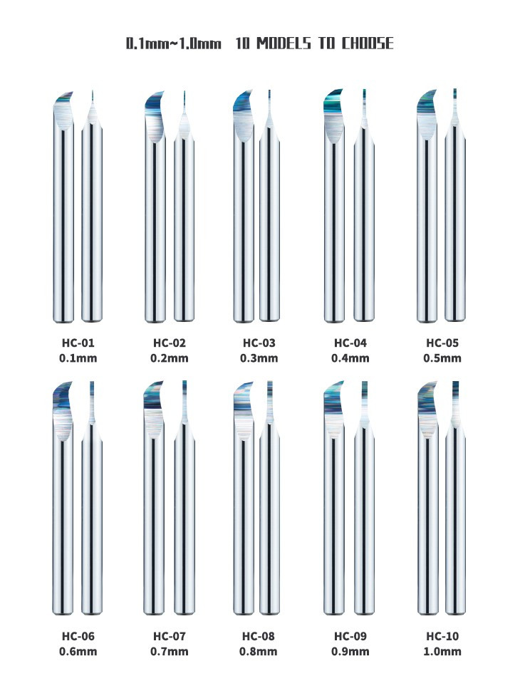 1.0MM Tungsten Steel Hook Broach Chisel