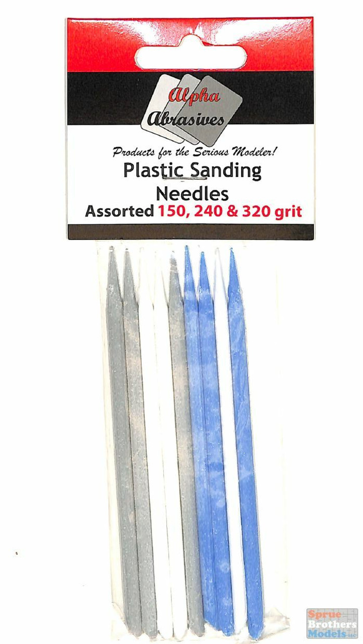 Plastic Sanding Needles - Assorted (150, 240& 320 grit) - APA0404
