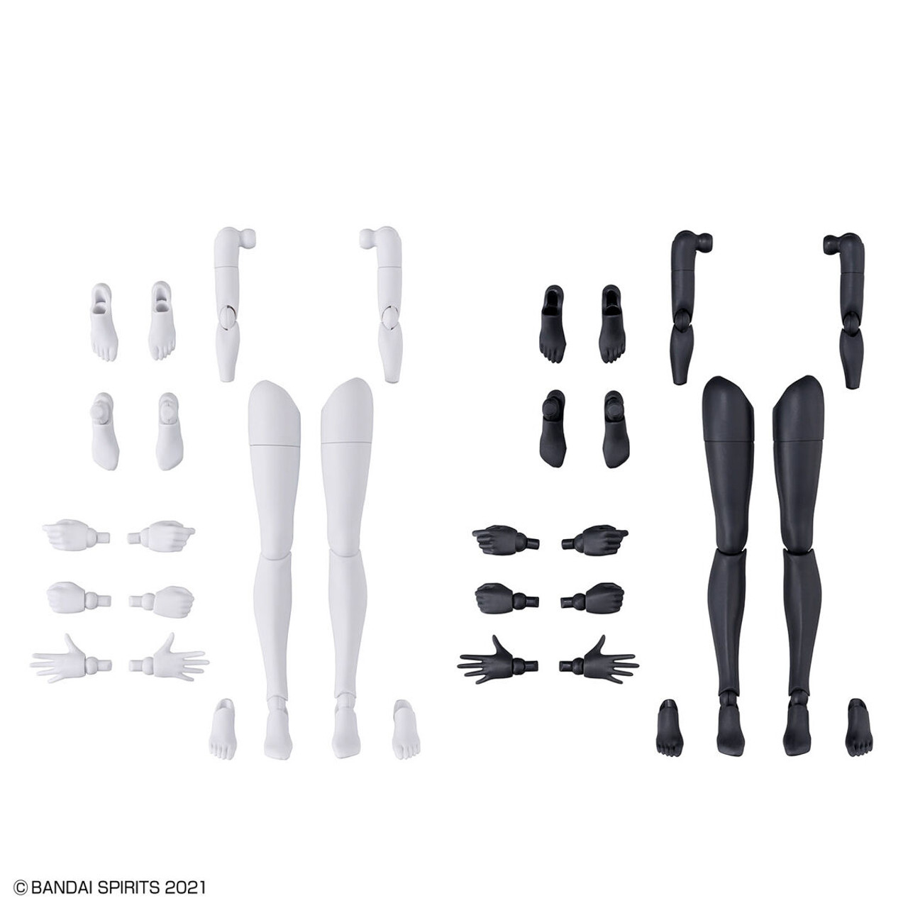 30MS #12 Option Body Parts Arm Parts & Leg Parts [White/Black]
