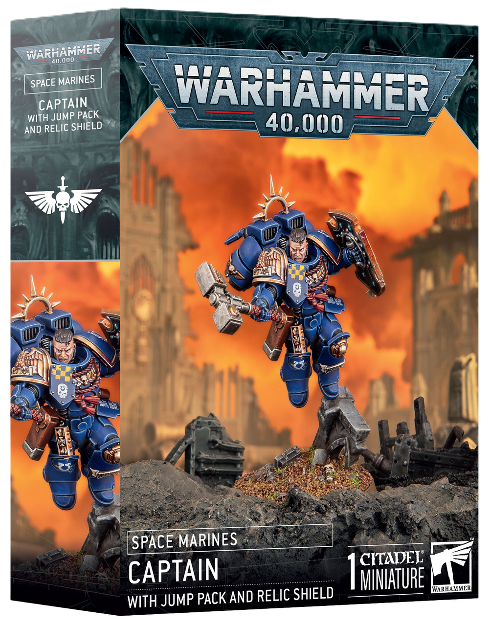 GW48-102 Space Marines: Captain with Jump Pack and Relic Shield