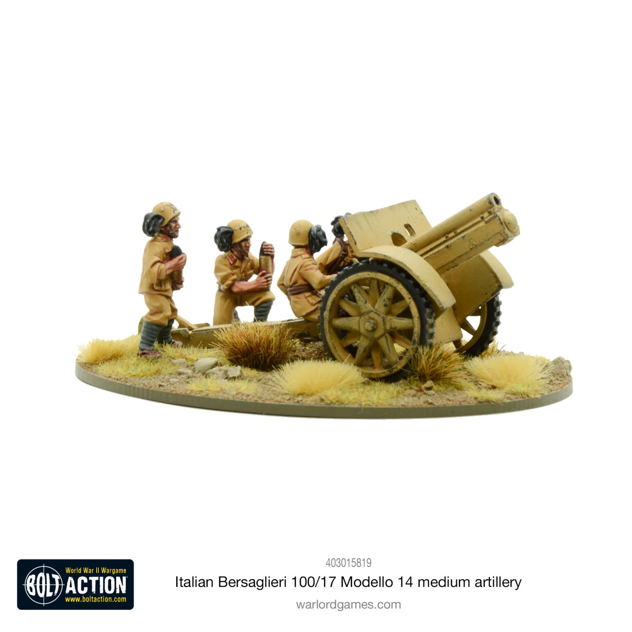 Bolt Action: Italians - Bersaglieri 100/17 Modello 14 medium artillery