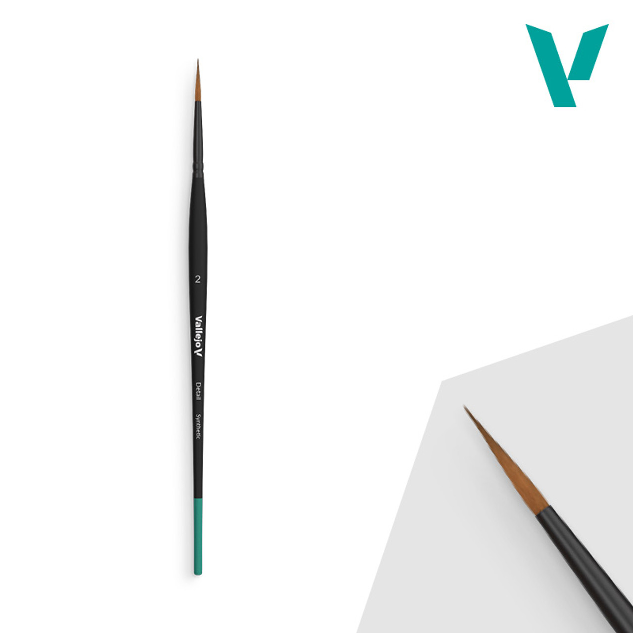 VAL B02002 Brush: Vallejo Detail - Round Synthetic Brush No. 2
