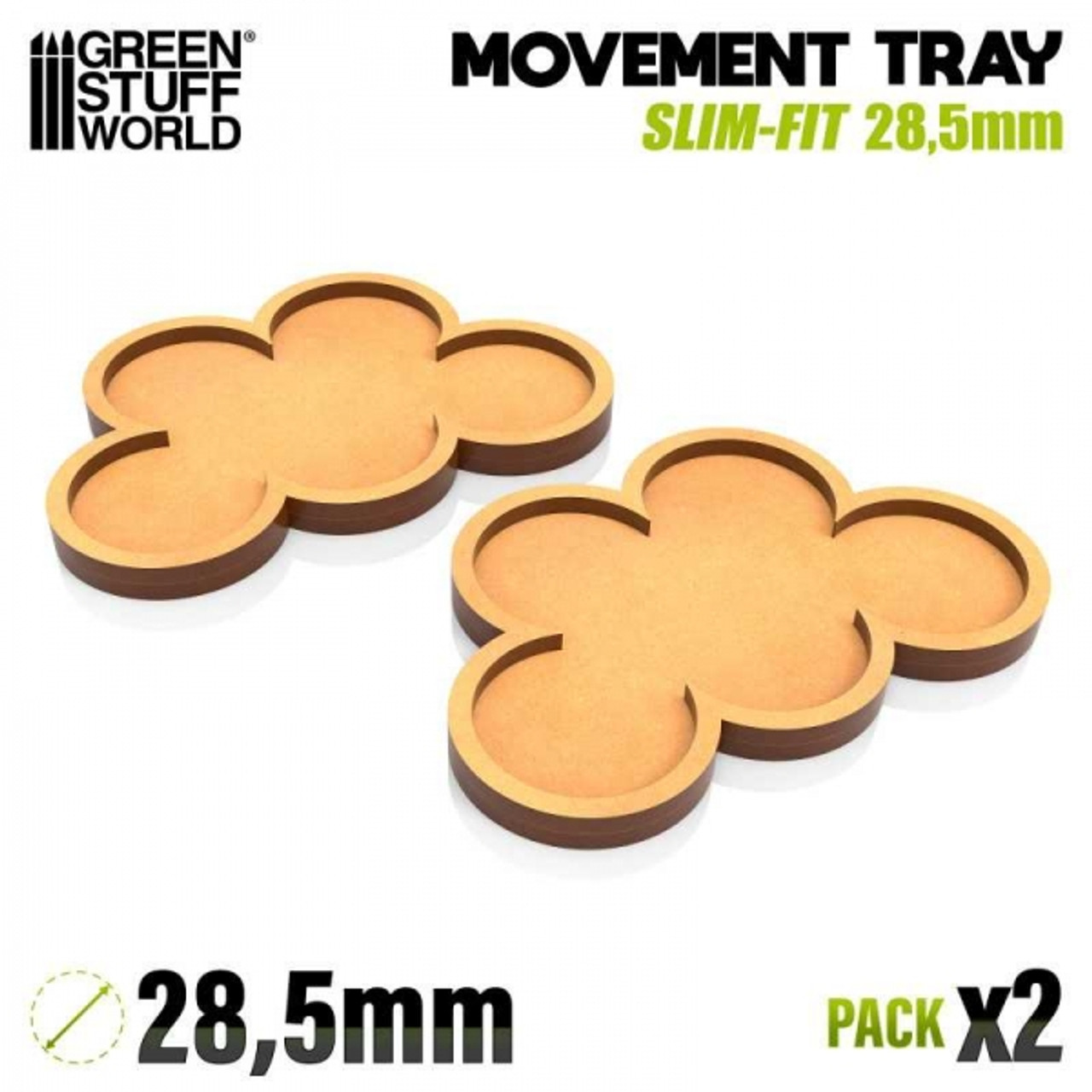 MDF Movement Trays 28,5mm x5 - SLIM-FIT