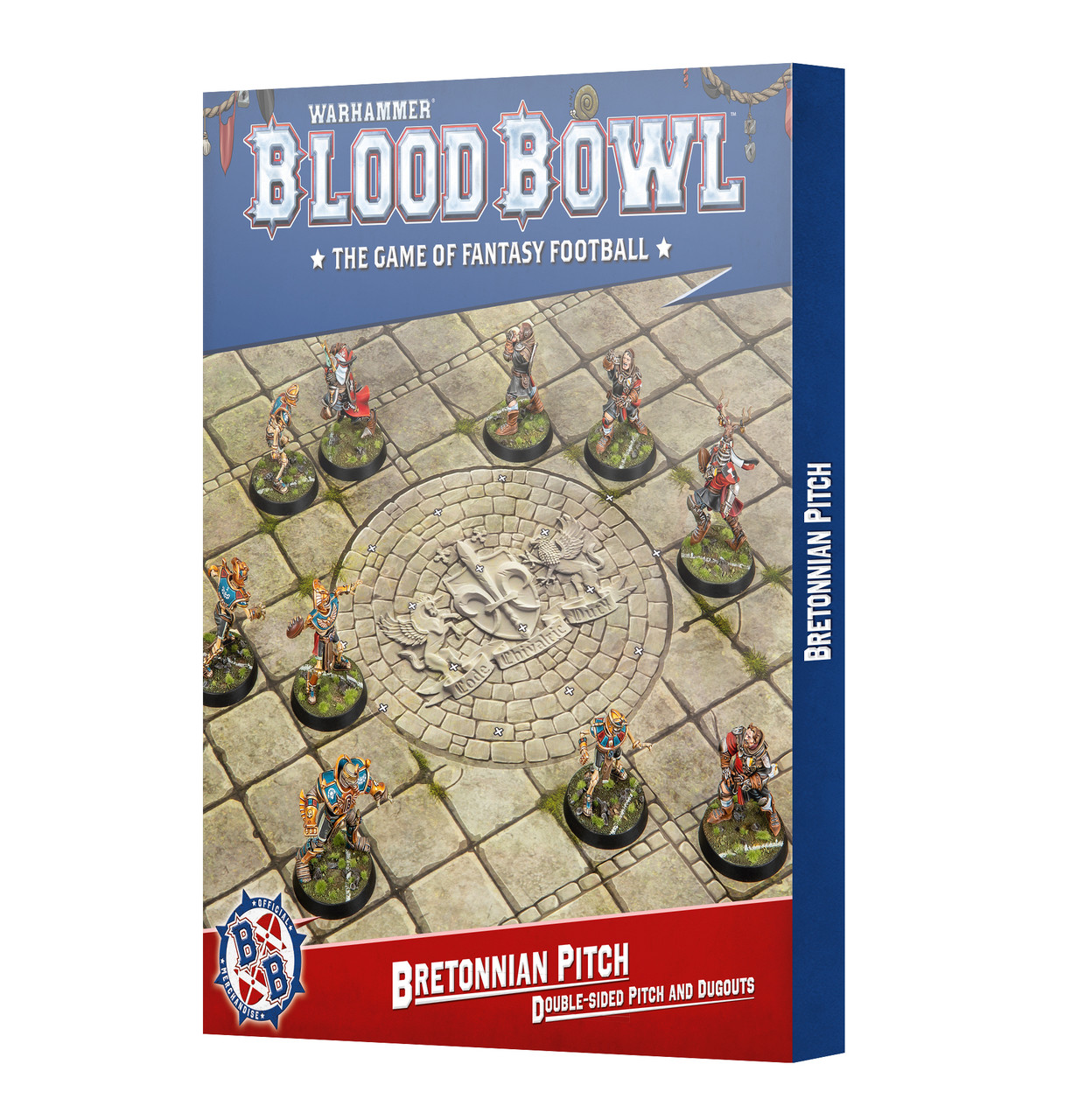 GW202-61 Blood Bowl Bretonnian Pitch: Double-sided Pitch and Dugouts