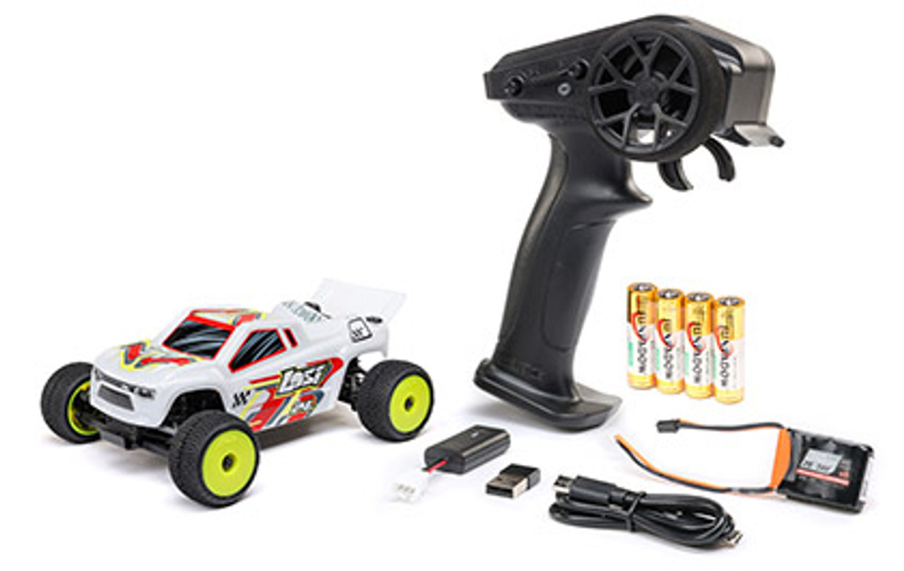 1/28 Micro-T 2S 2WD RTR Stadium Truck (Battery & Charger Included), White