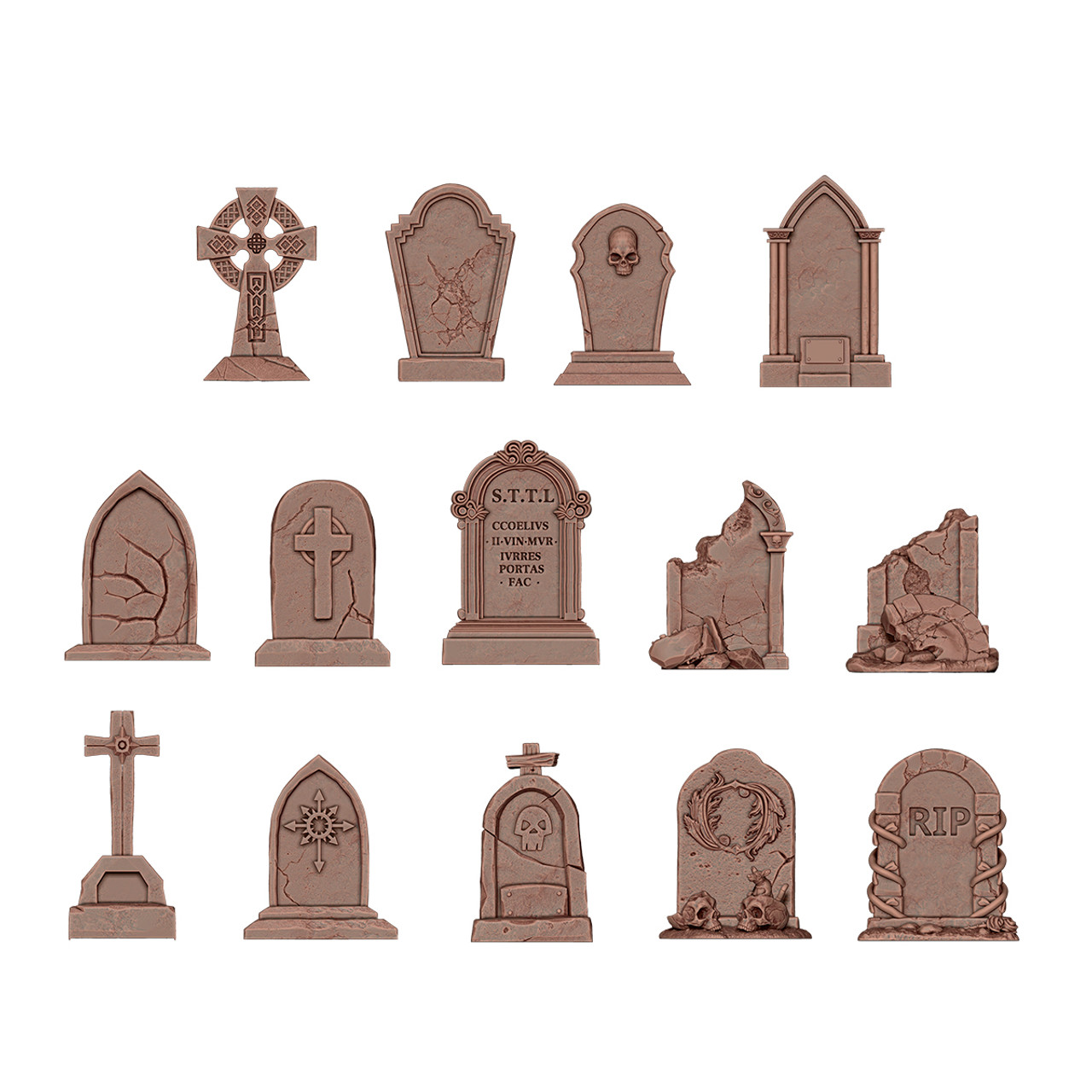 Tombstones - Basing Bits (14 Pieces)