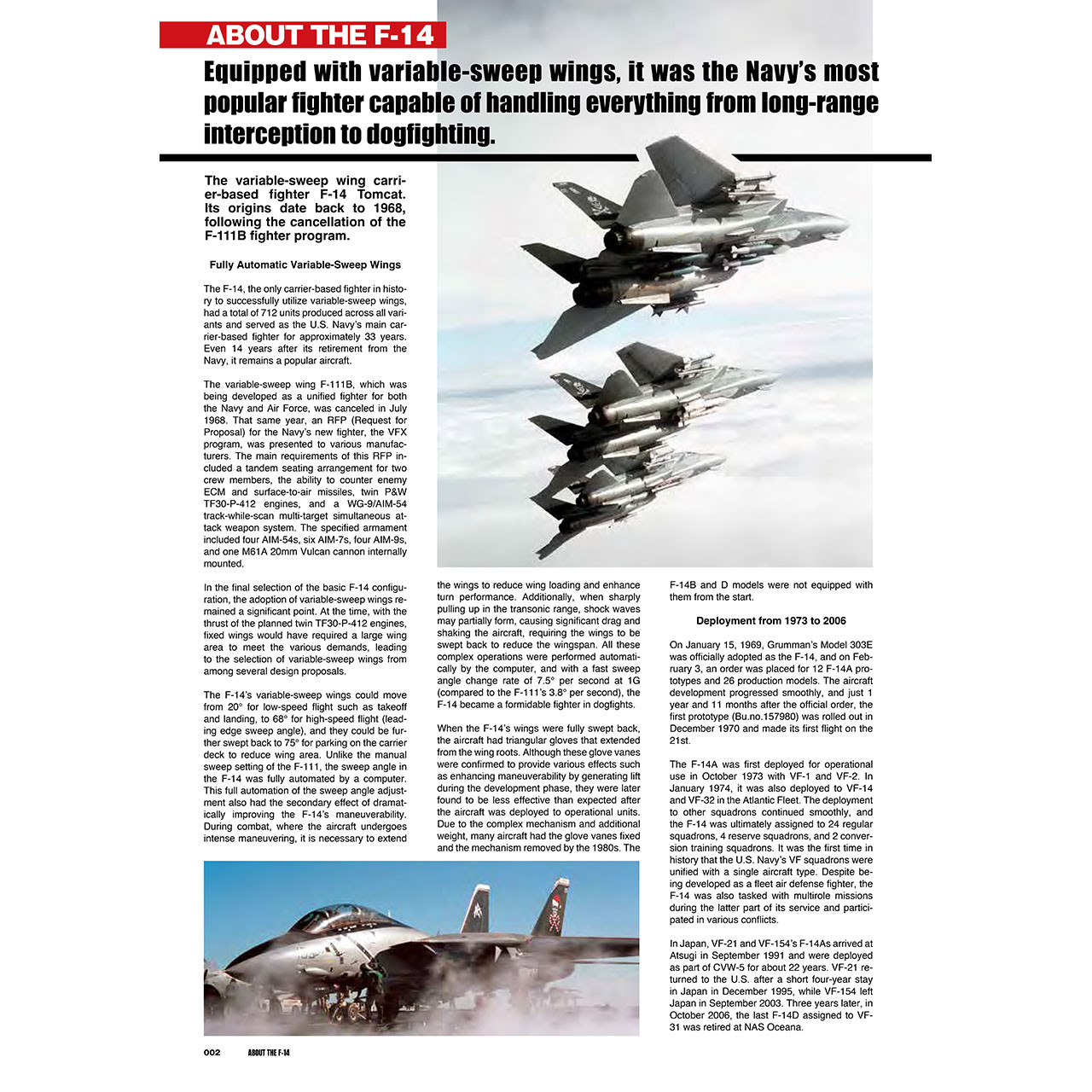 F-14 TOMCAT Detail Photo Collection English version