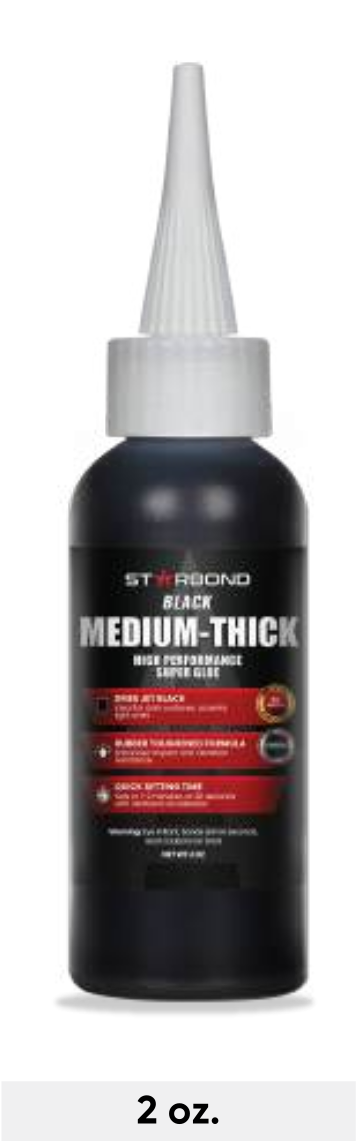Starbond KBL5002 -  2 oz. Black Medium-Thick CA Glue