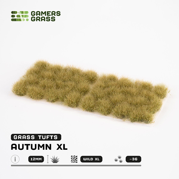 GGR12AU - Grass Tufts:  Autumn XL 12mm - Wild XL