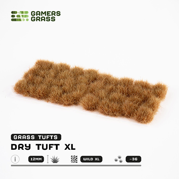 GGR12DT - Grass Tufts:  Dry Tuft XL 12mm - Wild XL