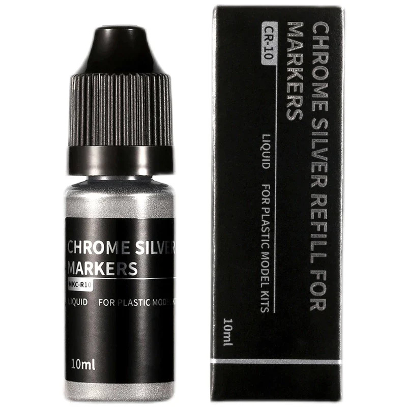 DSPIAE Chrome Silver Refill For Markers 10ml
