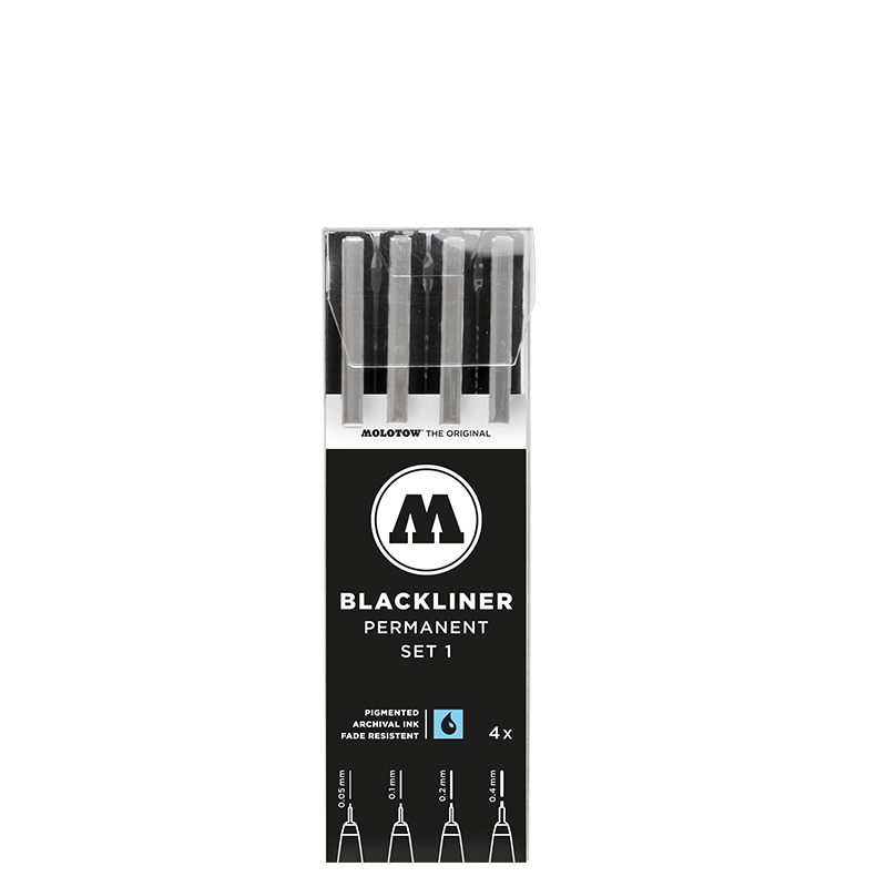 BLACKLINER Set 1 (4 Markers)