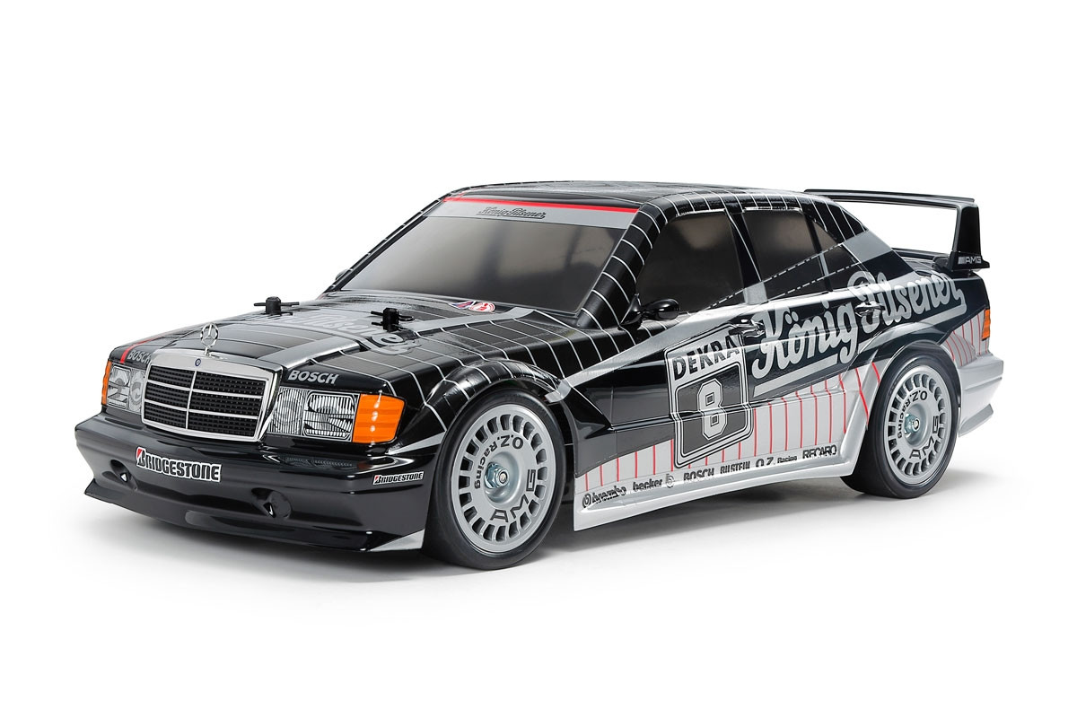 [PREORDER] 1/10 R/C Mercedes-Benz 190 E 2.5-16 EVO II 1991 (Black/Silver Painted Body) 4WD (TT-02)