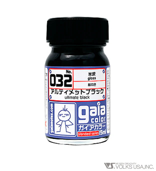 Gaia Base Color 032 Gloss Ultimate Black - 15ml