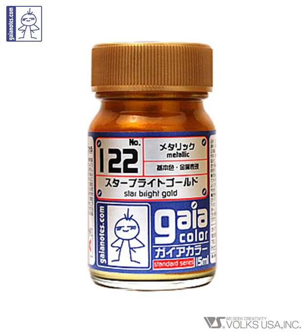 Gaia Metallic Color 122 Star Bright Gold - 15ml