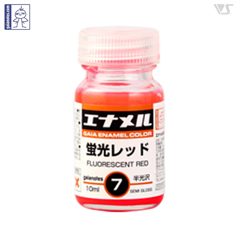 Gaianotes Enamel Color GE007 Fluorescent Red - 10ml