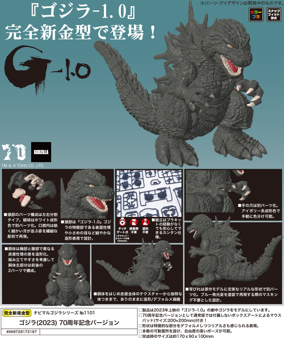 Chibimaru Godzilla (2023) 70th Anniversary Version