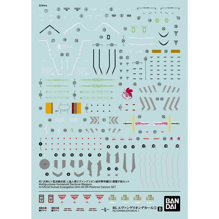 #01 RG Evangelion Decal 1 "Neon Genesis Evangelion"