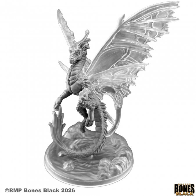 44270 - Bones Black: Shimmerscale, Fairy Dragon Bones Black Boxed Set