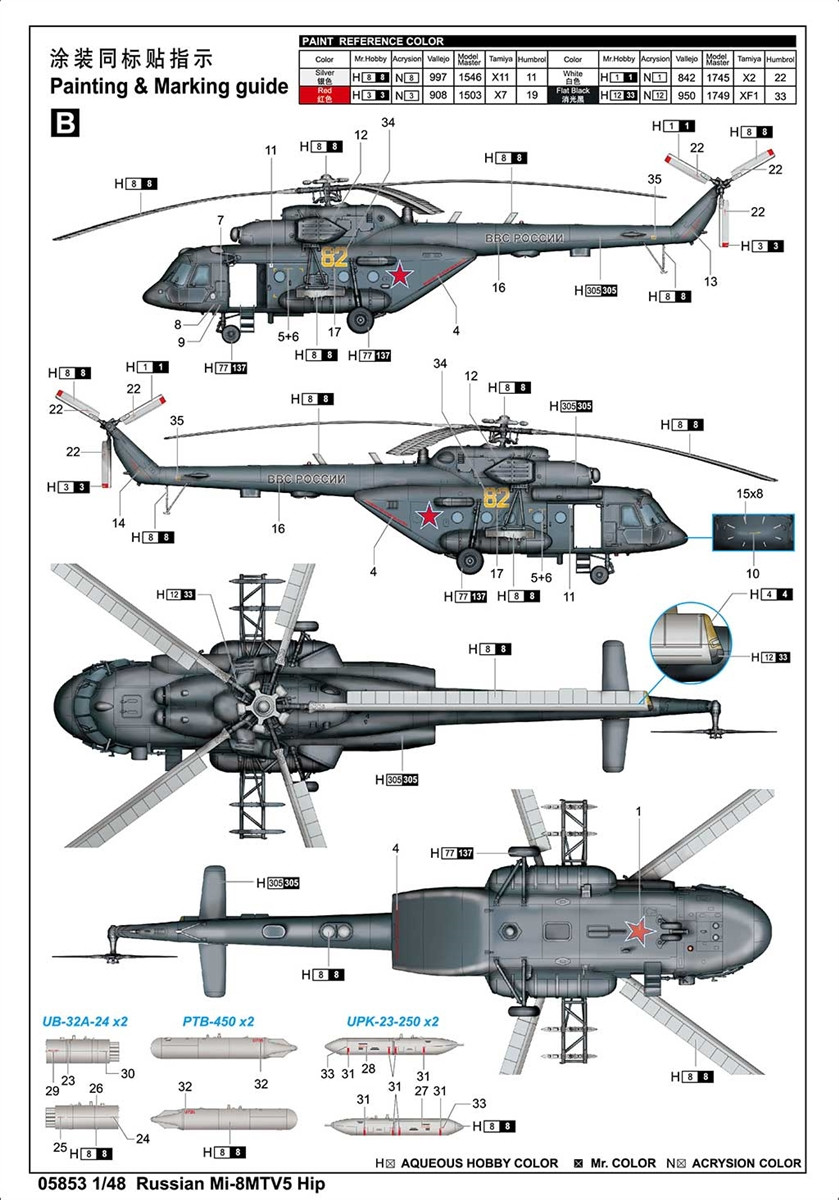 1/48 Russian Mi-8MTV5 Hip - 705853