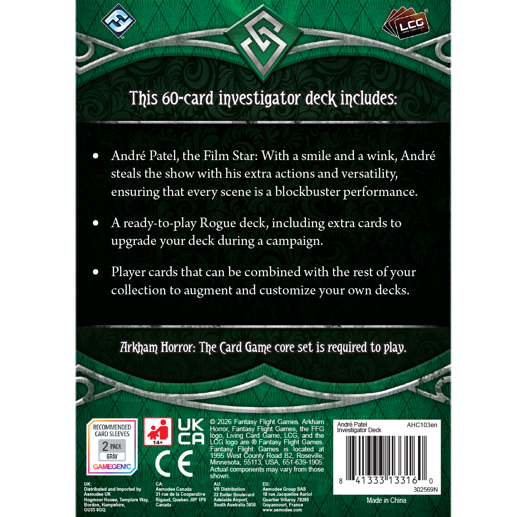 Arkham Horror: The Card Game - André Patel Investigator Deck