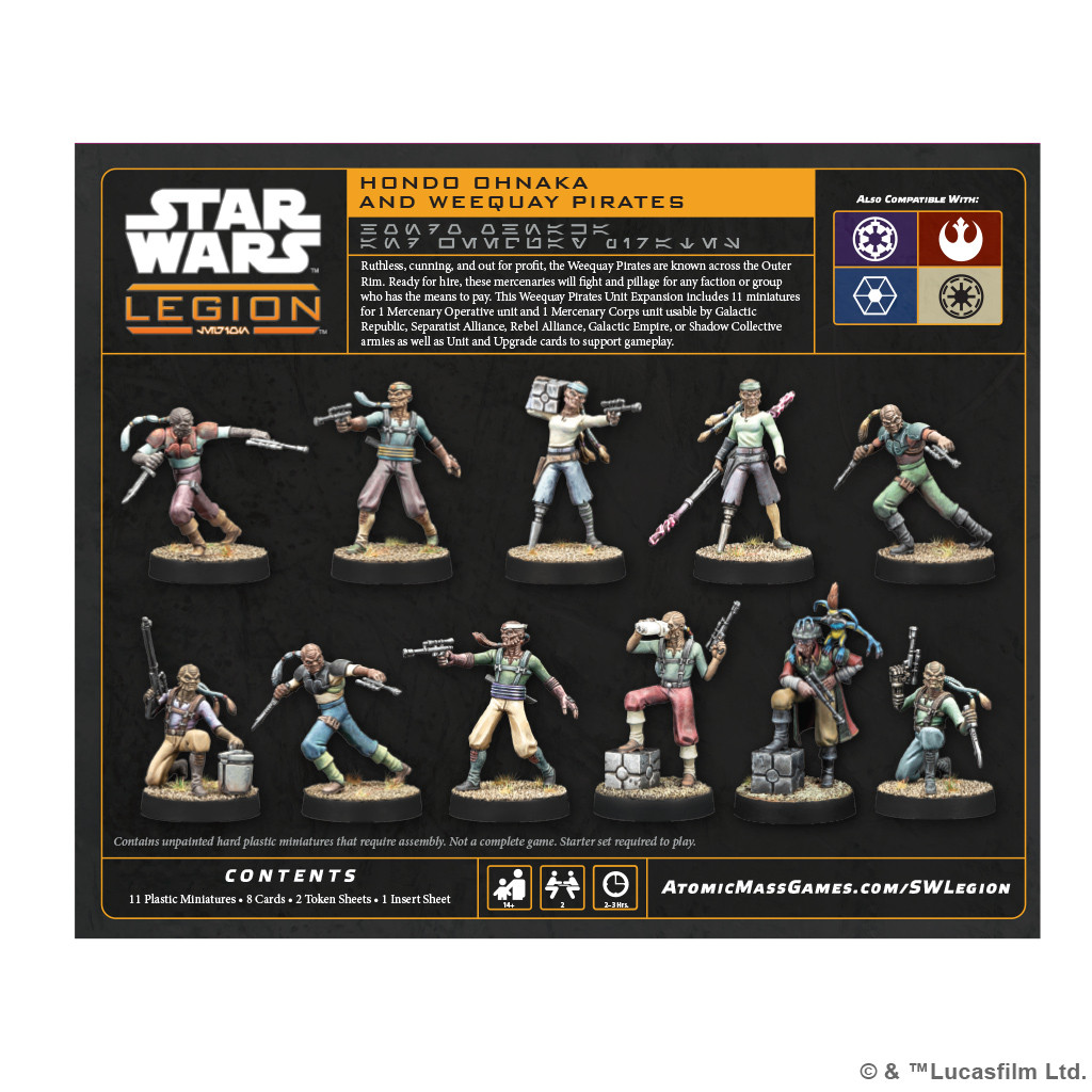 SWQ045 - Star Wars Legion: Hondo Ohnaka & Weequay Pirates