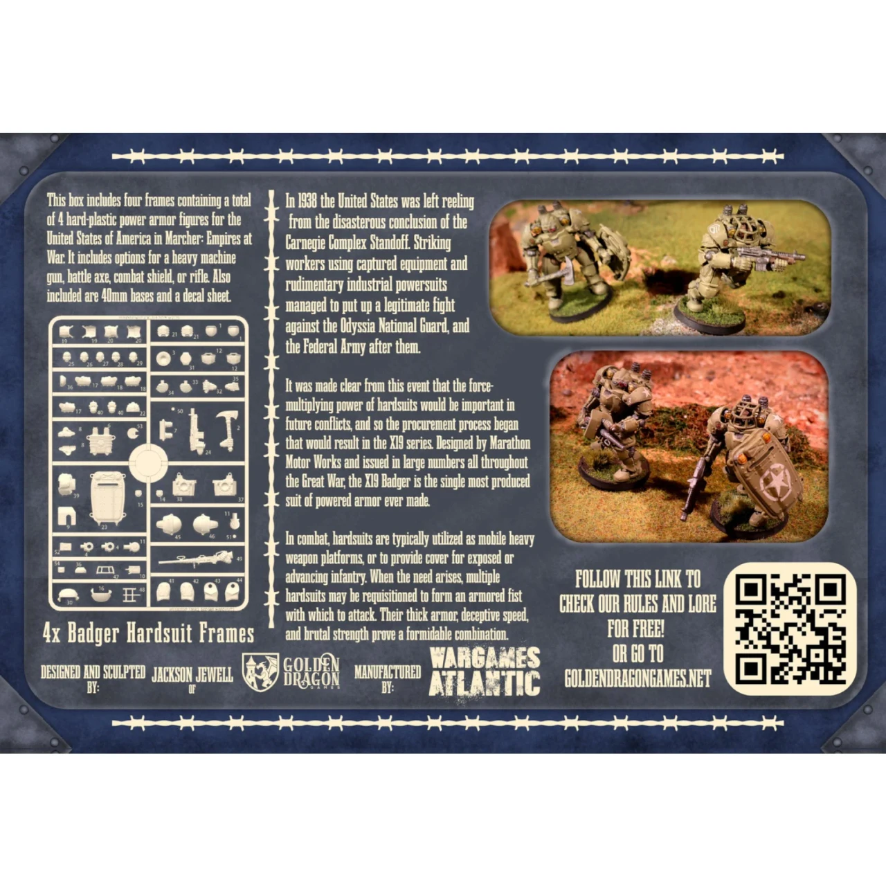 28mm Marcher: X19A2 Badger Hardsuits