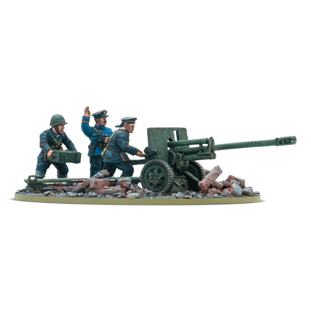 Bolt Action: Soviet - ZiS-3 DIvisional Gun with Soviet Naval Brigade Crew